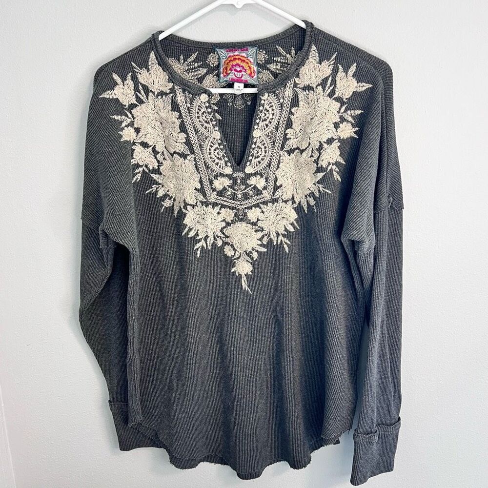 Johnny Was “Christina” V neck thermal